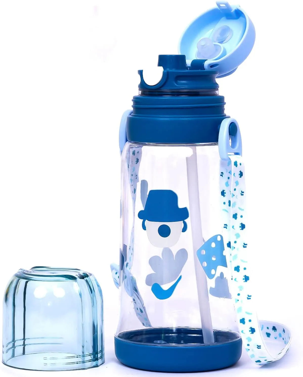 Eazy Kids Water Bottle With Straw (600ml)