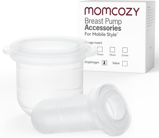 إكسسوارات بديلة لشفّاط الثدي Momcozy طراز متنقّل M6، غشاء، قطعتان