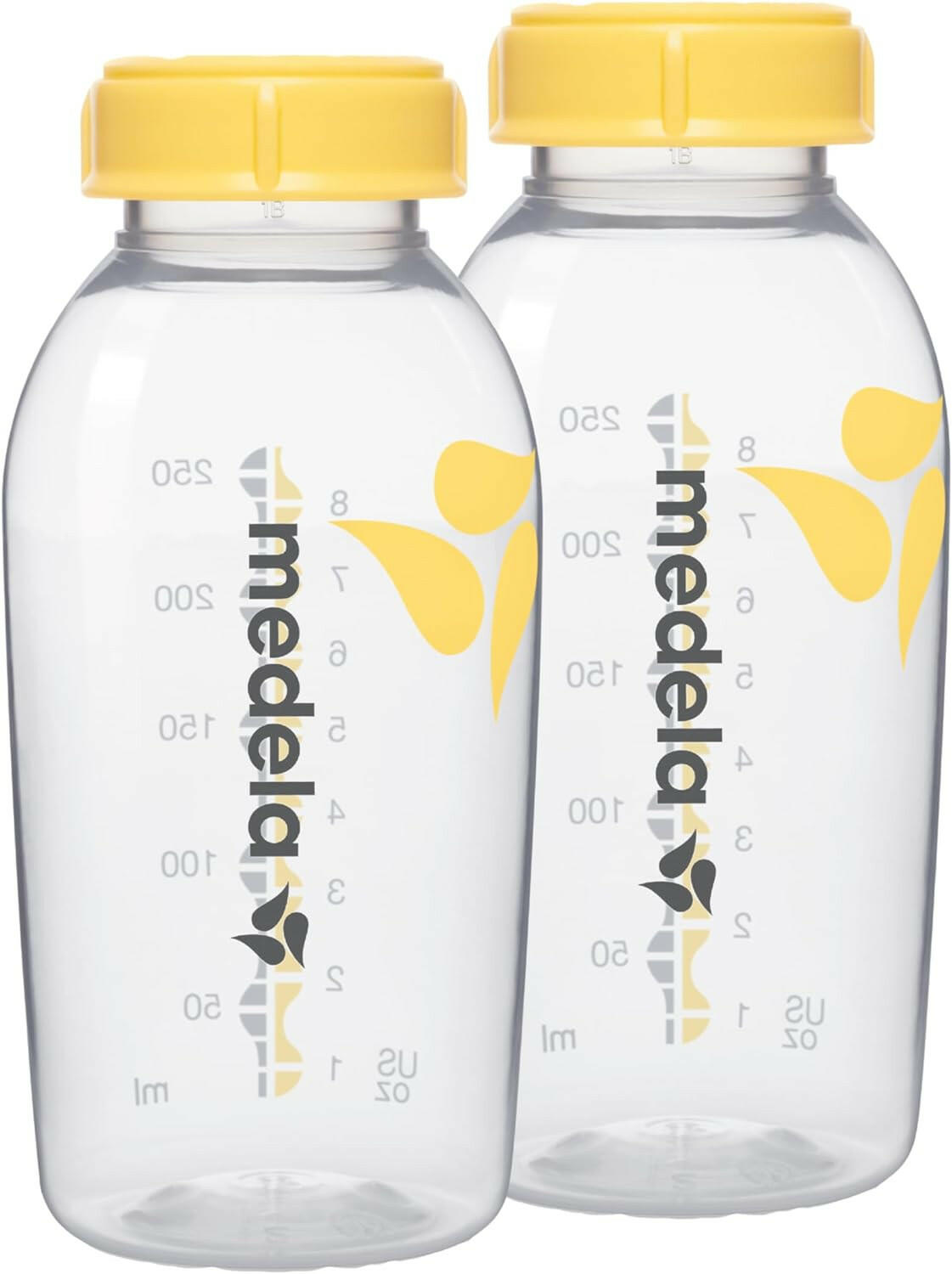 Medela Breast Milk Storage Bottles, Pack of 2, 250ml