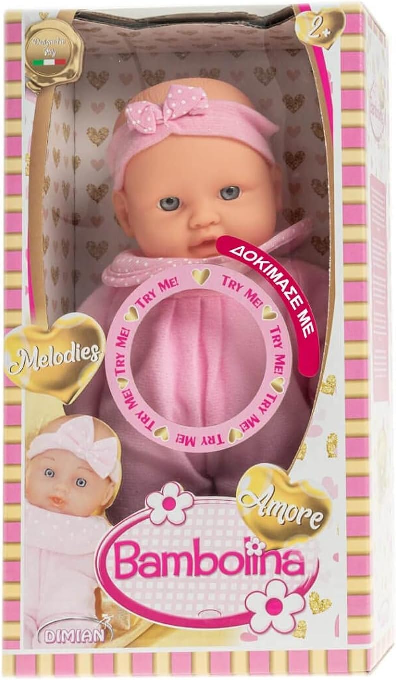 Bambolina Amore Soft Doll with Baby Sounds – 26cm