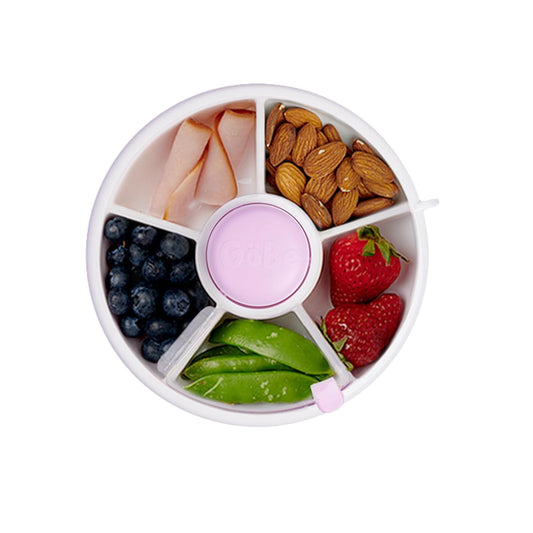 Gobe Snack Spinner with 5 Compartment Dispenser & Sliding Door
