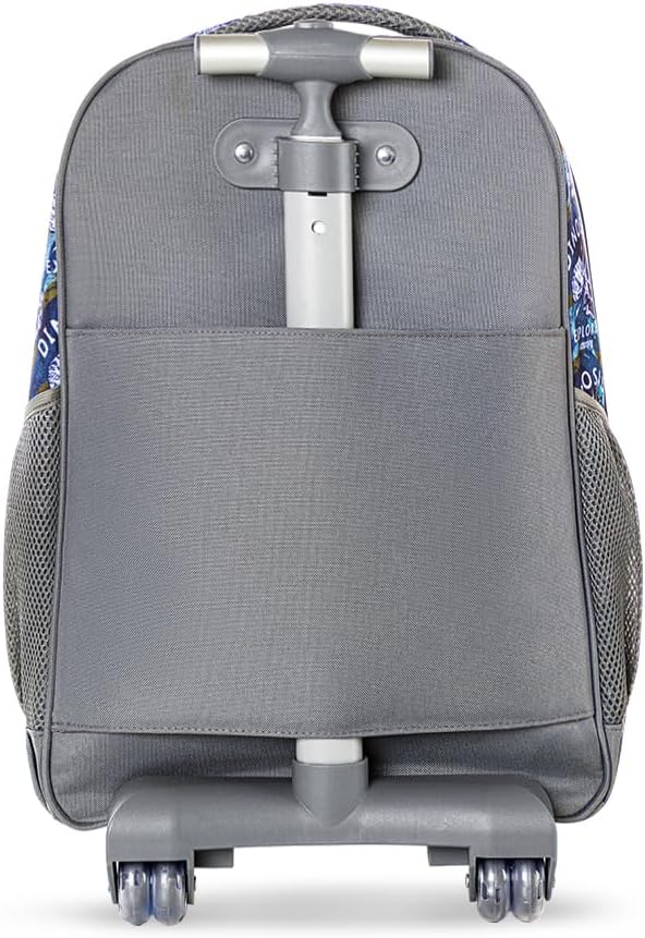 Eazy Kids Set of 3 Trolley Backpack With Lunch Bag & Pencil Case (T-Rex)