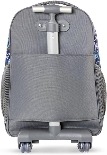 Eazy Kids Set of 3 Trolley Backpack With Lunch Bag & Pencil Case (T-Rex)