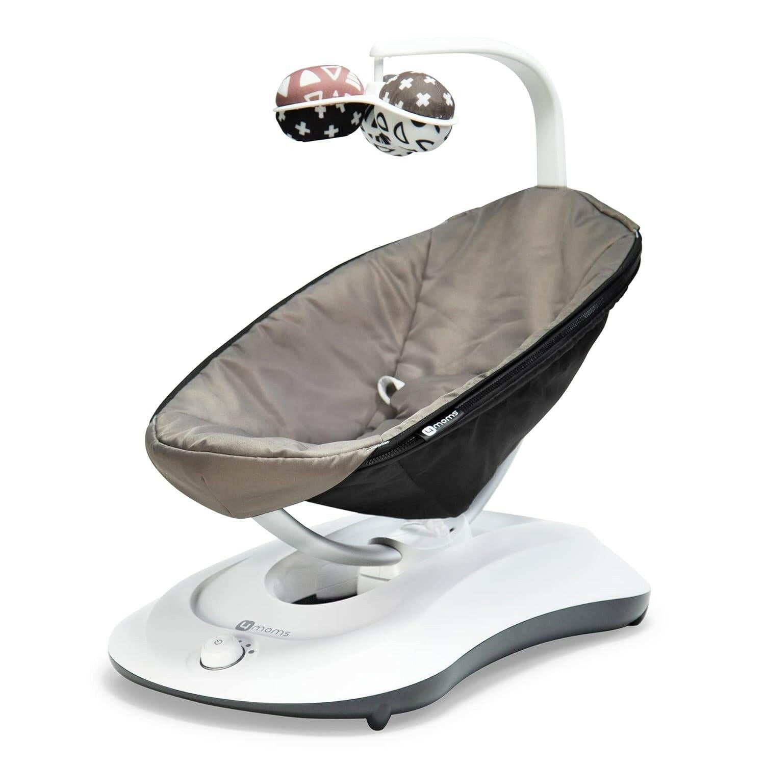 4moms RockaRoo 2.0 Baby Rocker with Front to Back Gliding Motion, Graphite