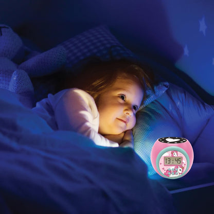 LEXiBOOK Unicorn Projector Alarm Clock with Snooze Function