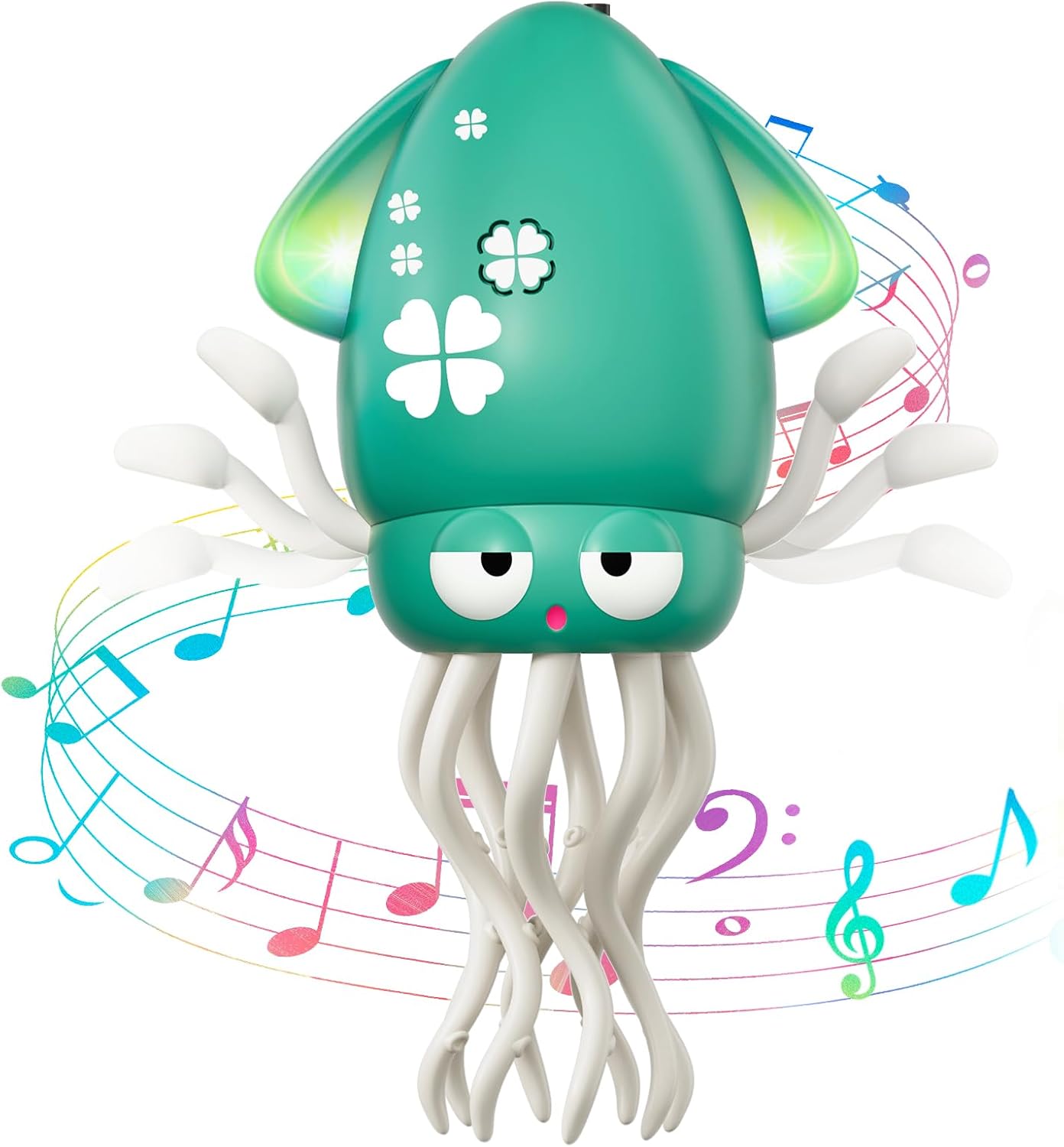Wavisa Dancing Octopus Baby Toy, Electric Crawling Octopus Tummy Time Toy