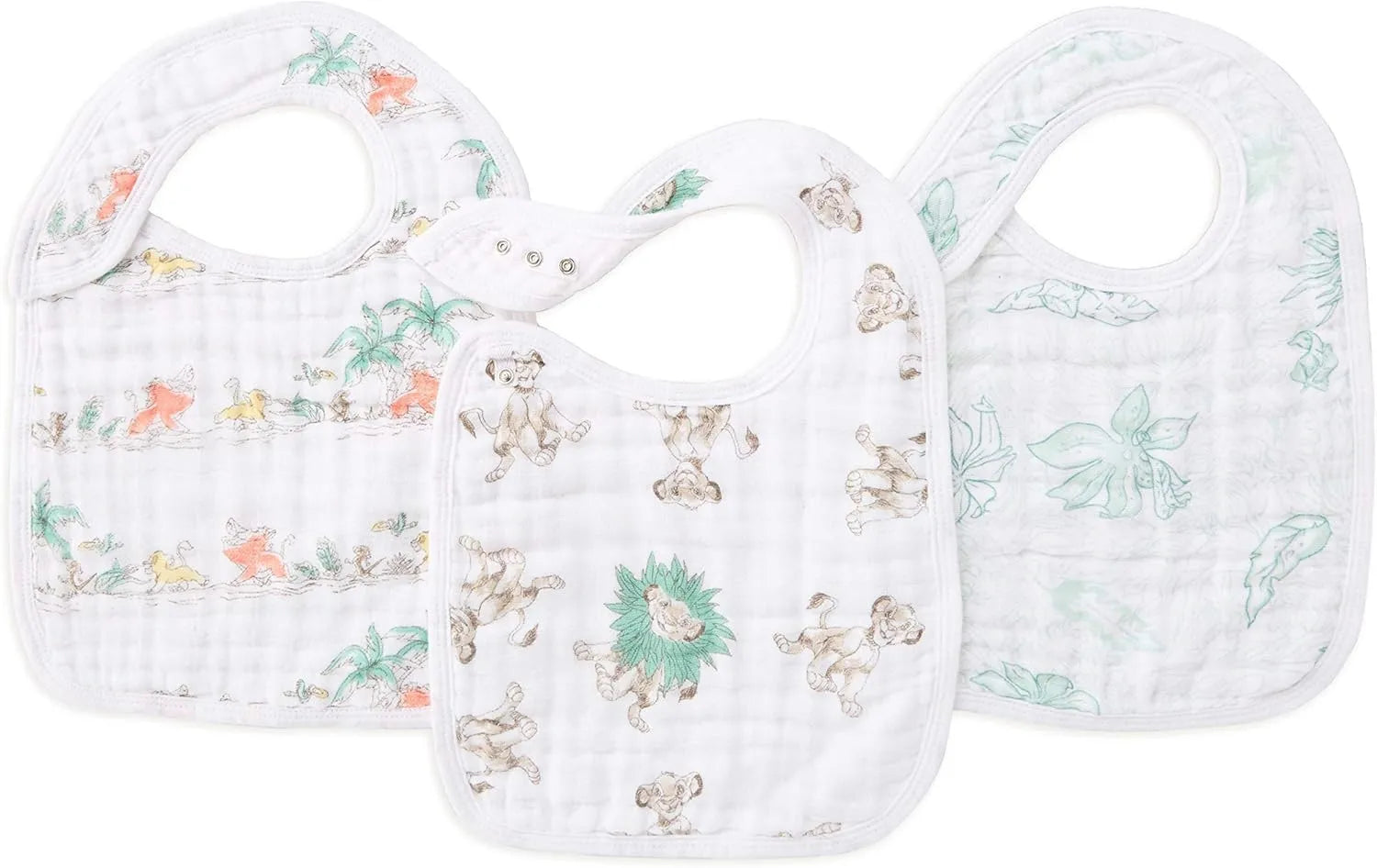 Aden & Anais  Classic Snap Bibs Disney The Lion King - Pack of 3