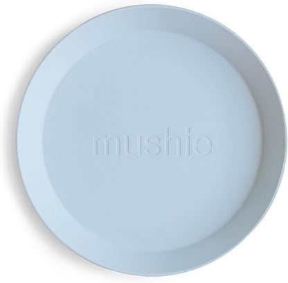 Mushie Dinner Plate Round (Powder Blue).