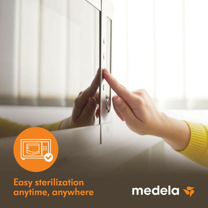 Quick Clean Micro-Steam Sterilization Bags by Medela.