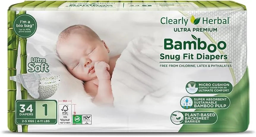 Clearly Herbal Organic Bamboo Diapers