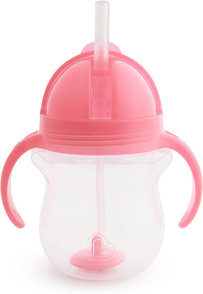 Munchkin Any Angle Weighted Straw Trainer Cup with Click Lock Lid, 7oz