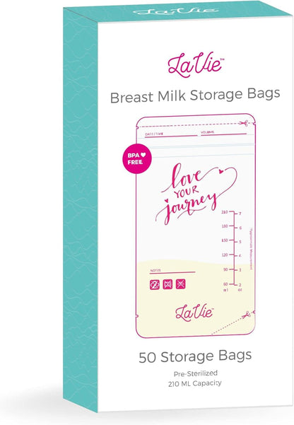 Lavie Breastmilk Storage Bags, 7oz, 50pcs