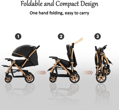 Teknum Reversible Trip 2 Stroller (Black)