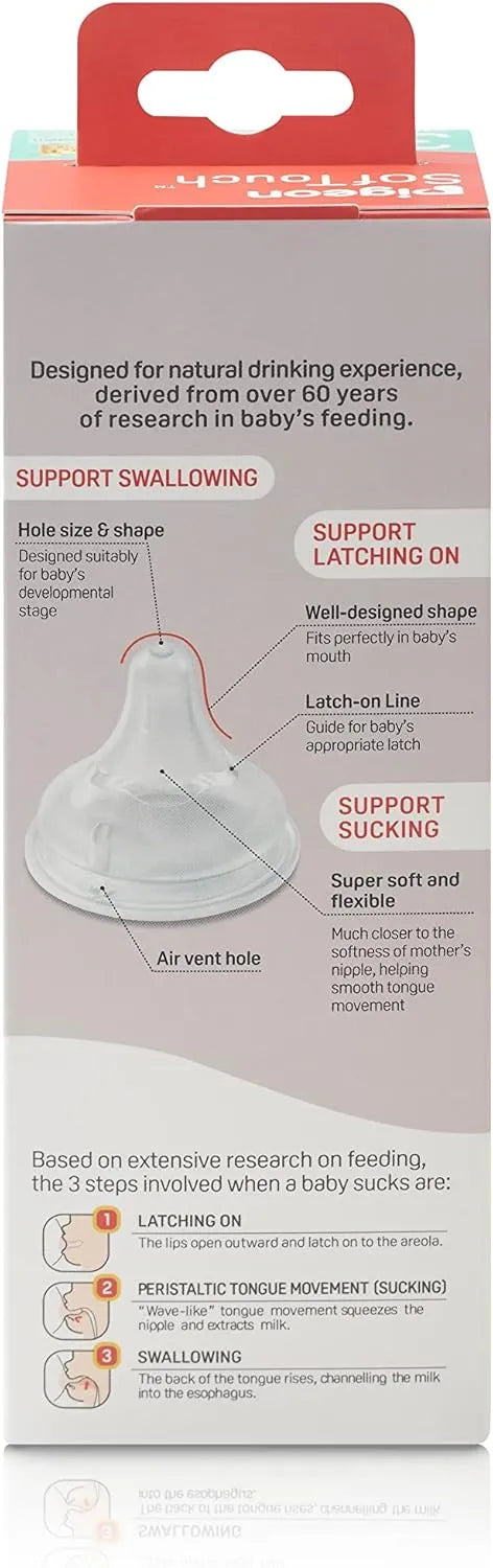 Pigeon Softouch WN3 Nursing Bottle - Dolphin (Plastic, 240 ml)