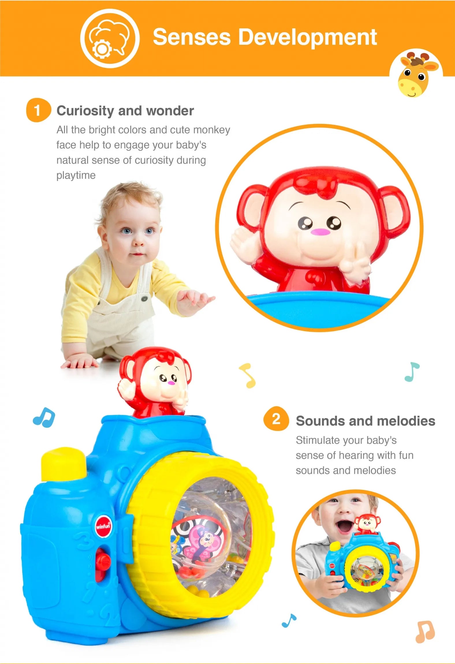 Winfun Pop Up Monkey Camera