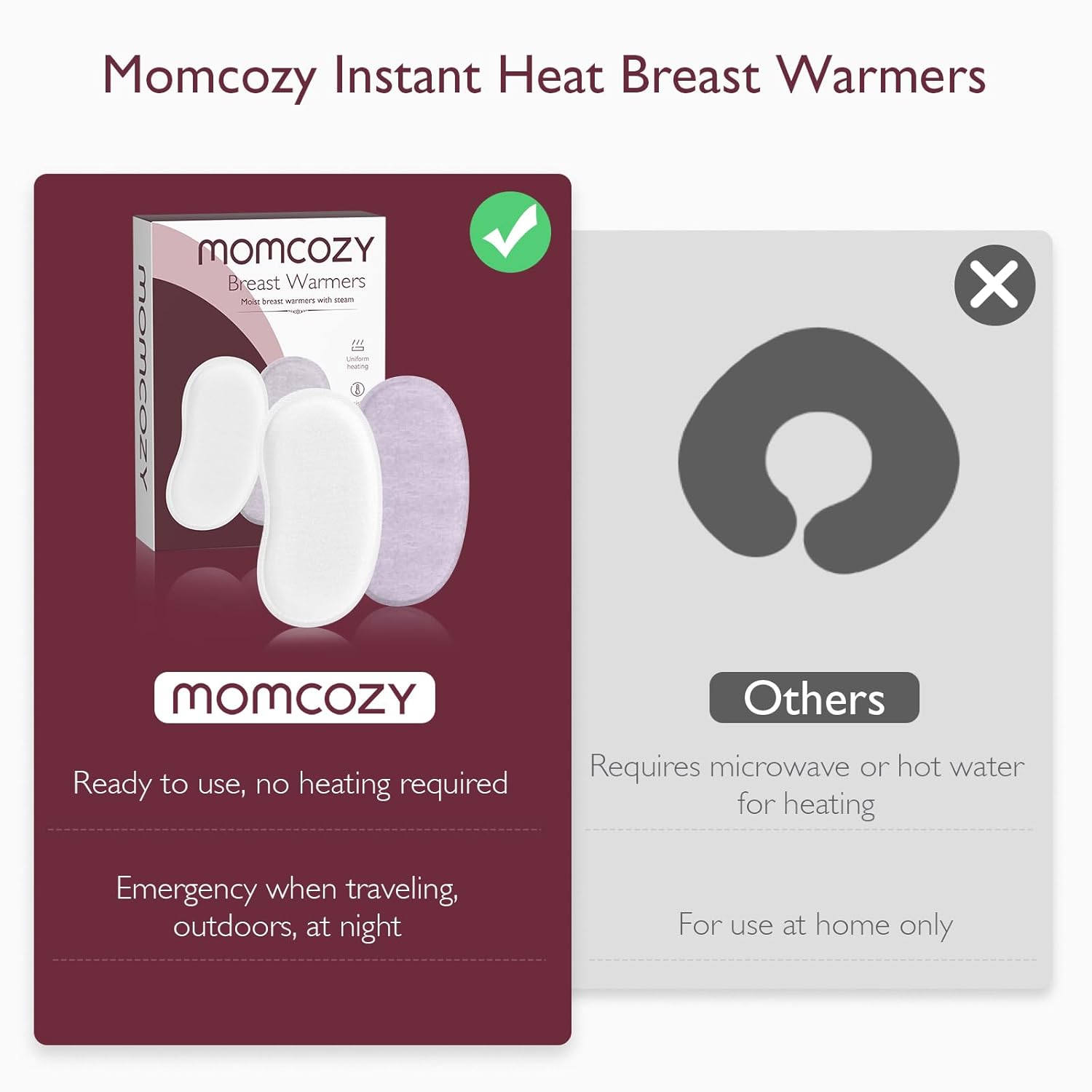 Momcozy Instant Heat Breast Warmers, 4 pcs