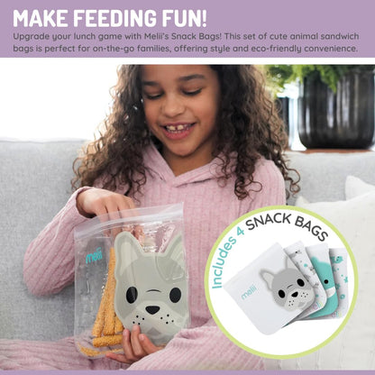 Melii Reusable Snack Bags - Pack of 4