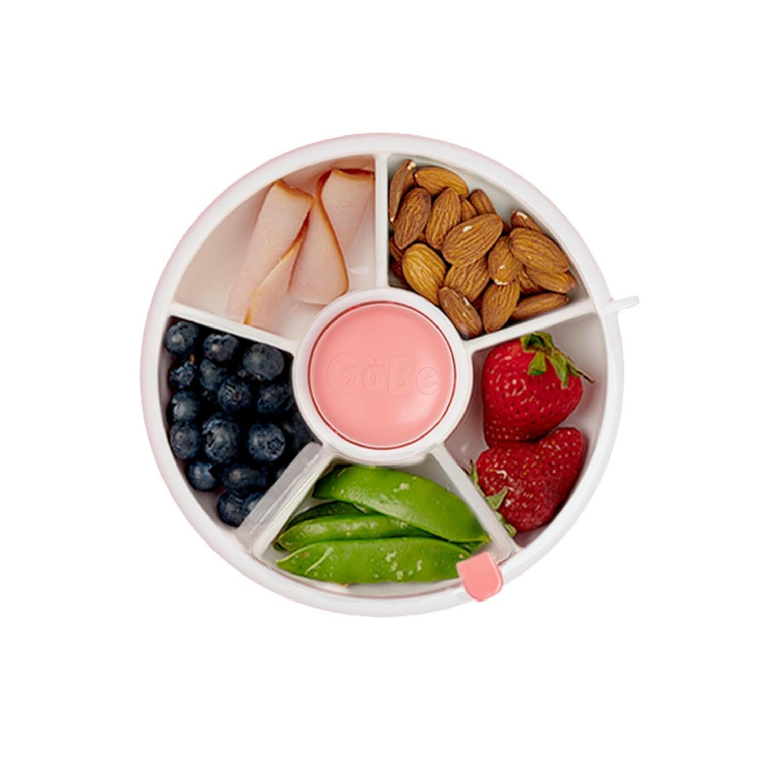 Gobe Snack Spinner with 5 Compartment Dispenser & Sliding Door