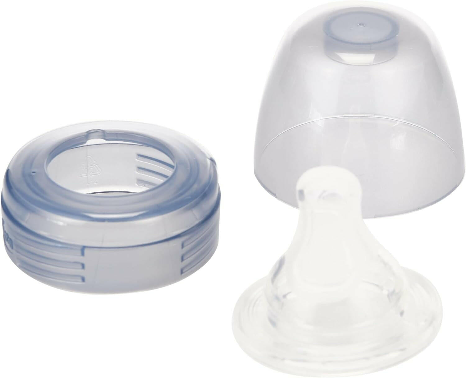 Chicco Baby Well Being Glass bottle Unisex - 240ML - Slow Flow - Silicone.