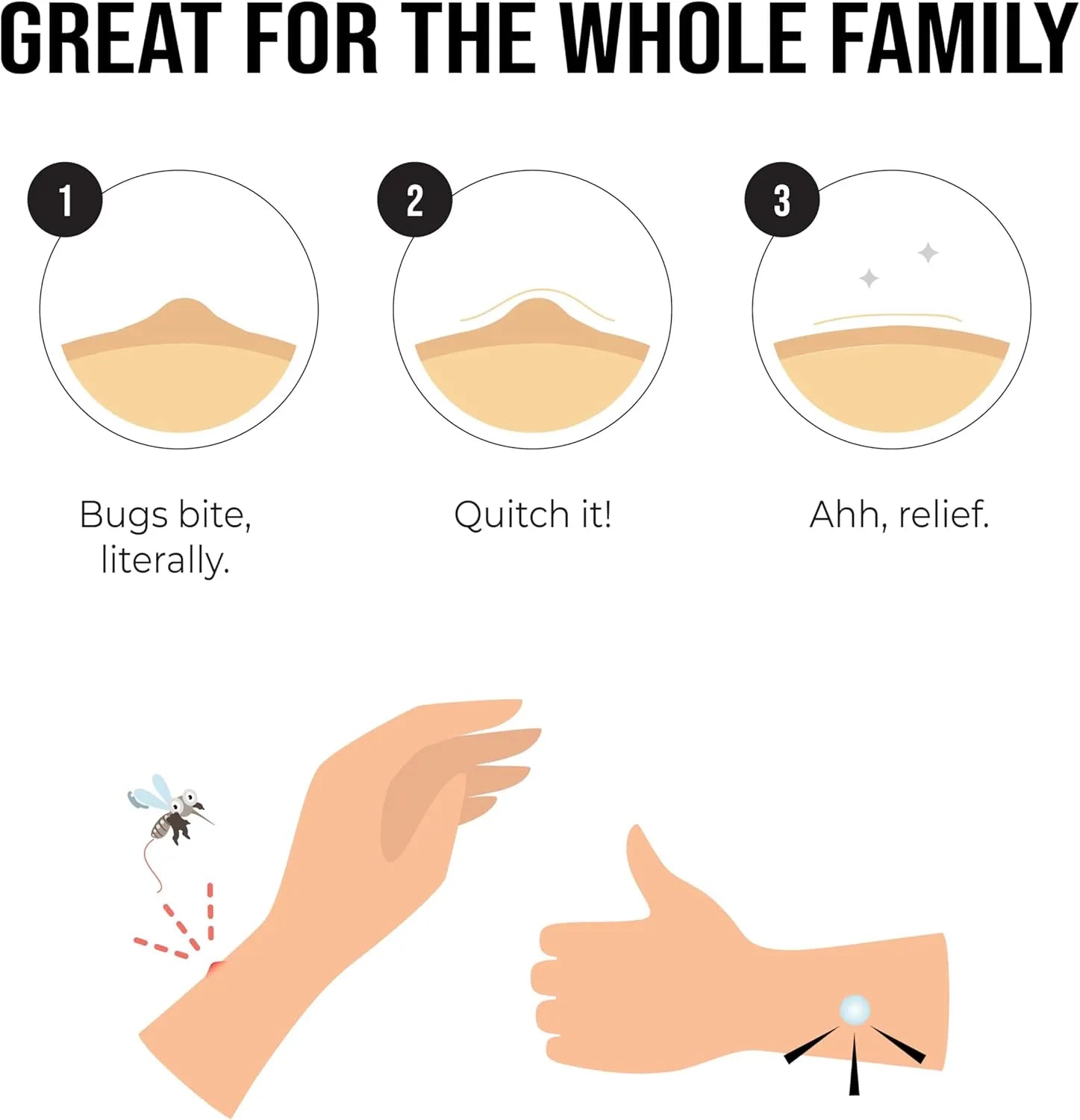 Quitch Bug Bite Itch Relief Patch Kids & Bug Bite Patch