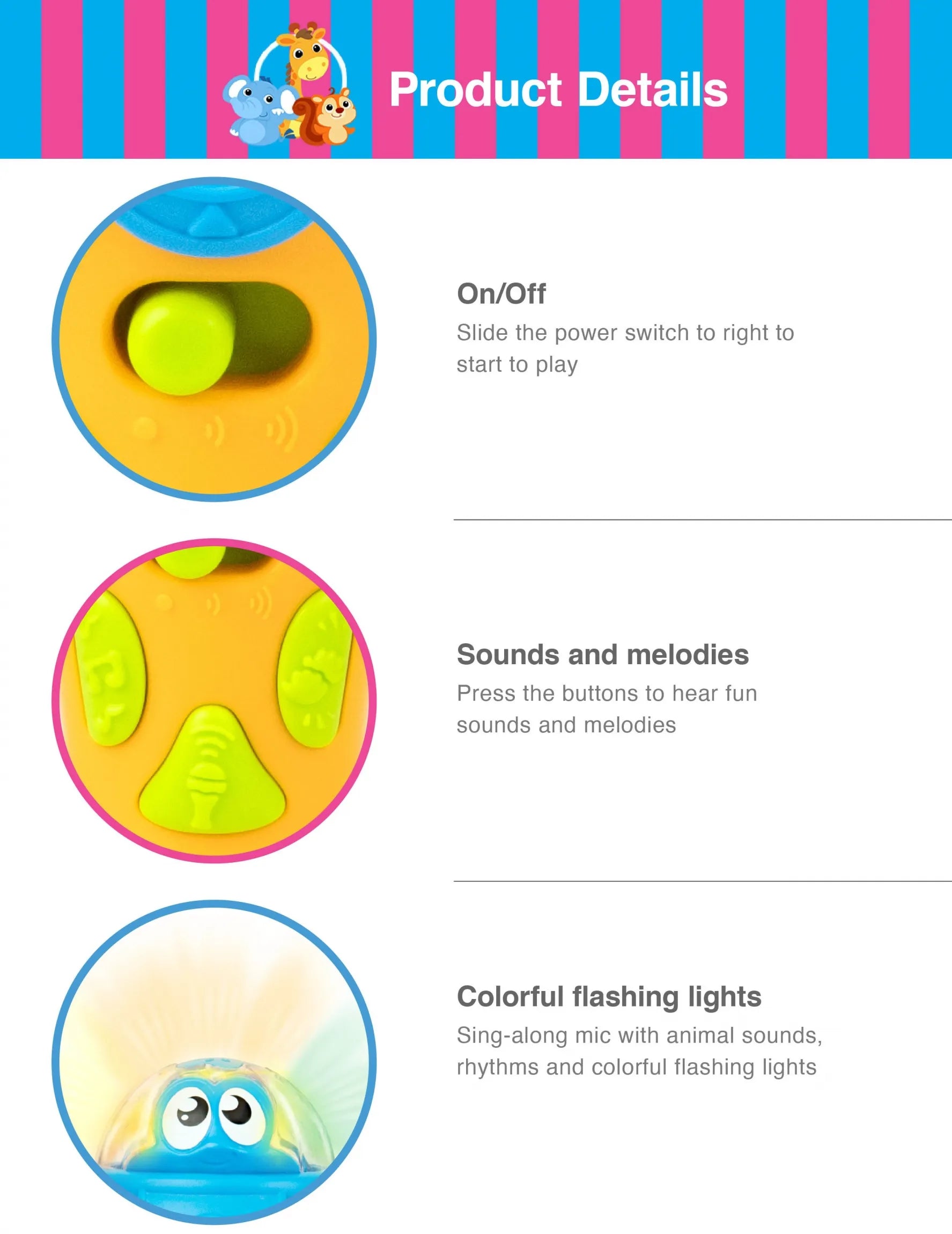 Winfun  Lights and Sound Mic