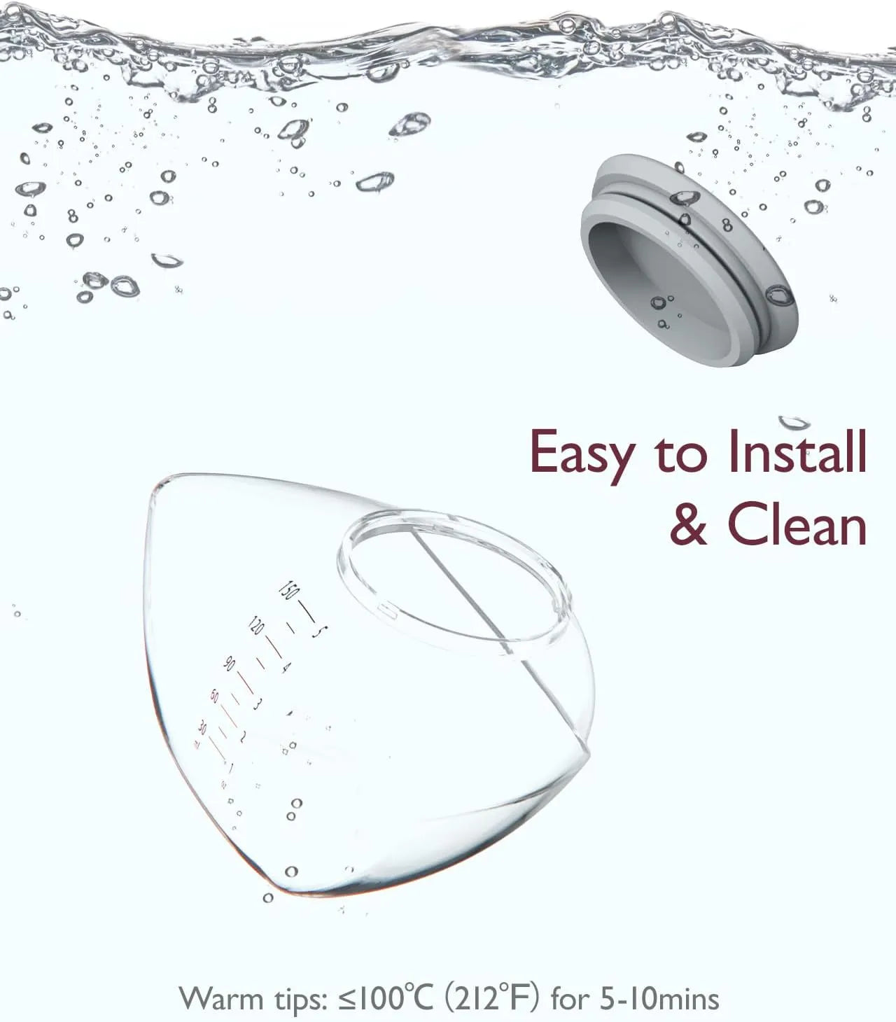 Momcozy Breast Pump Accessories For Mobile Flow, Milk Collector & Storage Lid