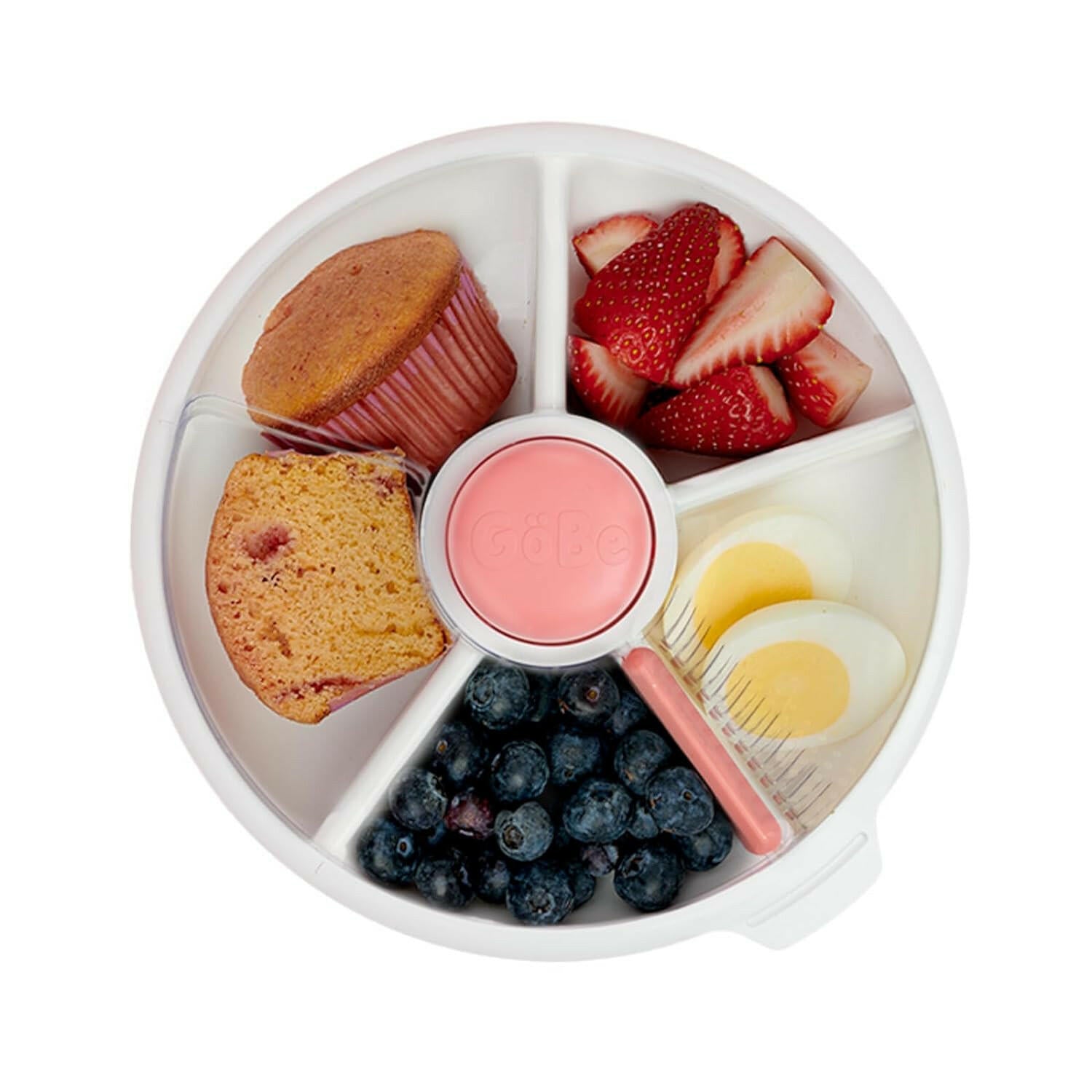 GoBe Snack Spinner With 4 Compartment Dispenser & Sliding Door (Large)