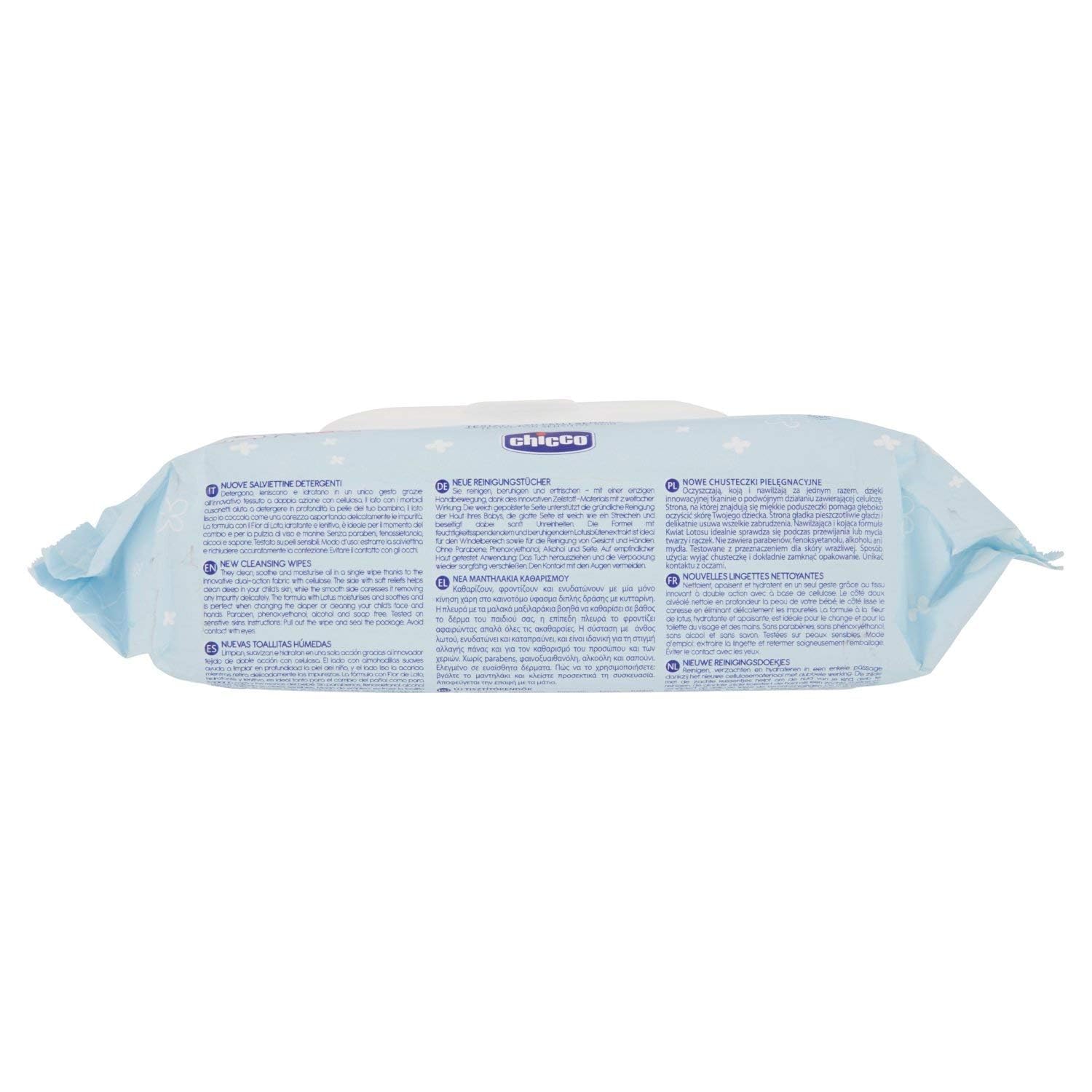 Chicco Wipes With Flip Cover - 72 PCS.
