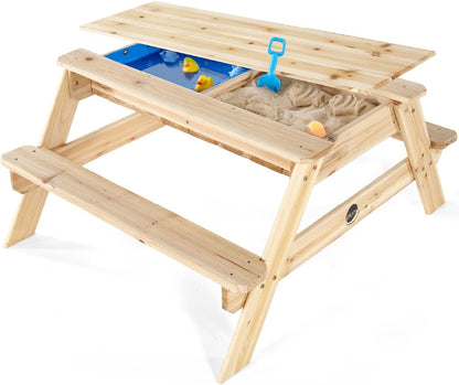 PLUM - Surfside Wooden Sand & Water Picnic Table - Natural