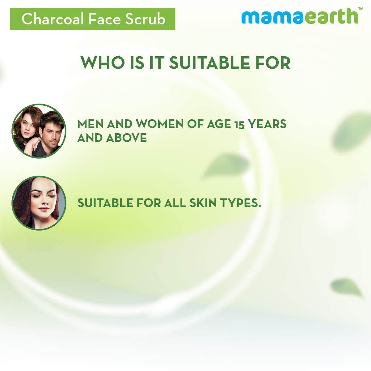Mamaearth Charcoal Face Scrub For Oily Skin & Normal Skin With Charcoal & Walnut For Deep Exfoliation (100g)