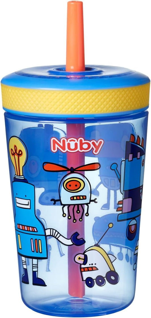 كوب Nuby Sip It Swirler (أزرق/أصفر)