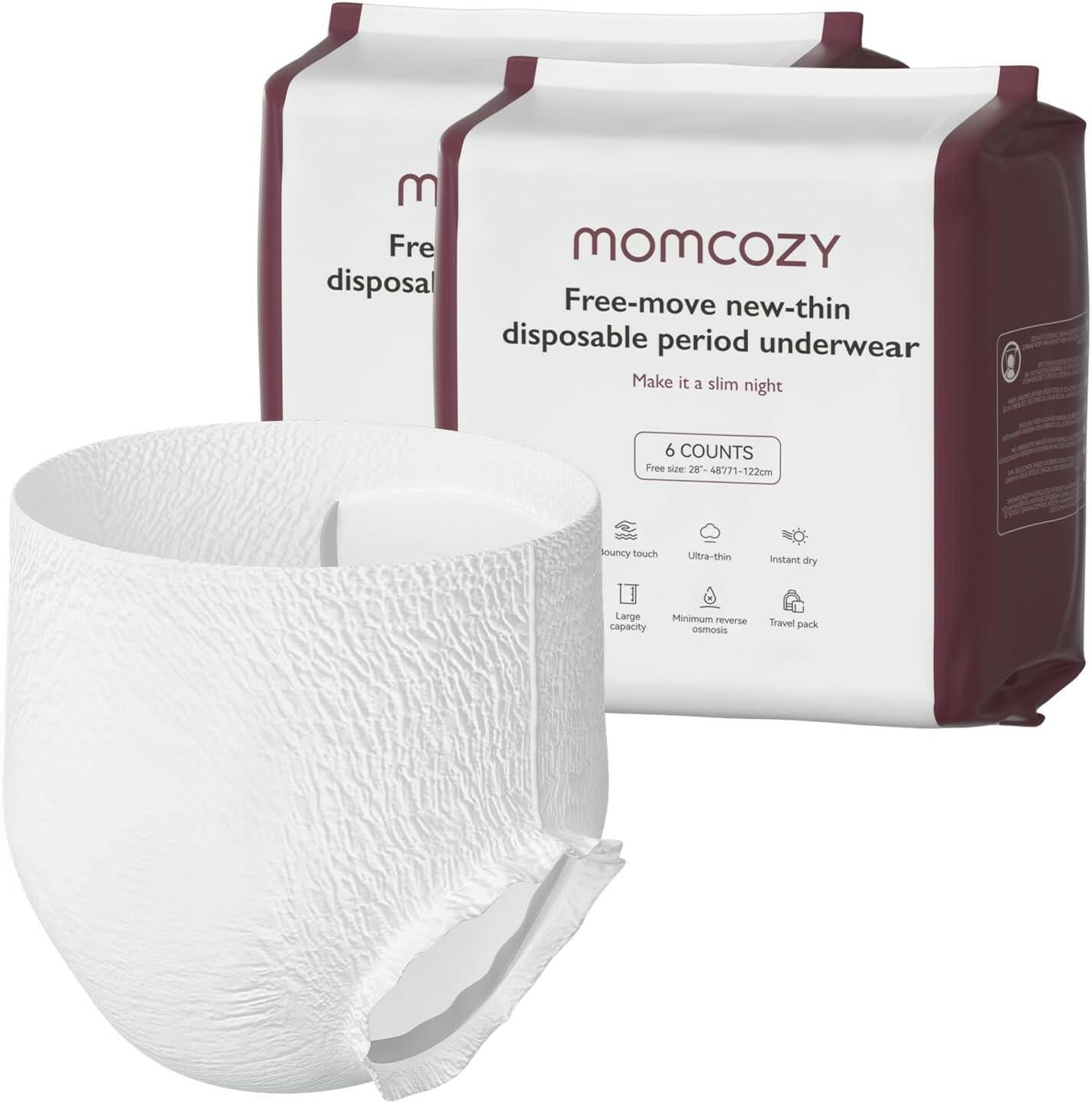 Momcozy Postpartum Disposable Underwear, 6 PCS