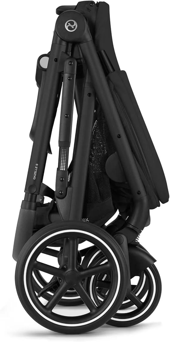 Cybex Gold Black Frame Gazelle S Stroller (Moon Black)