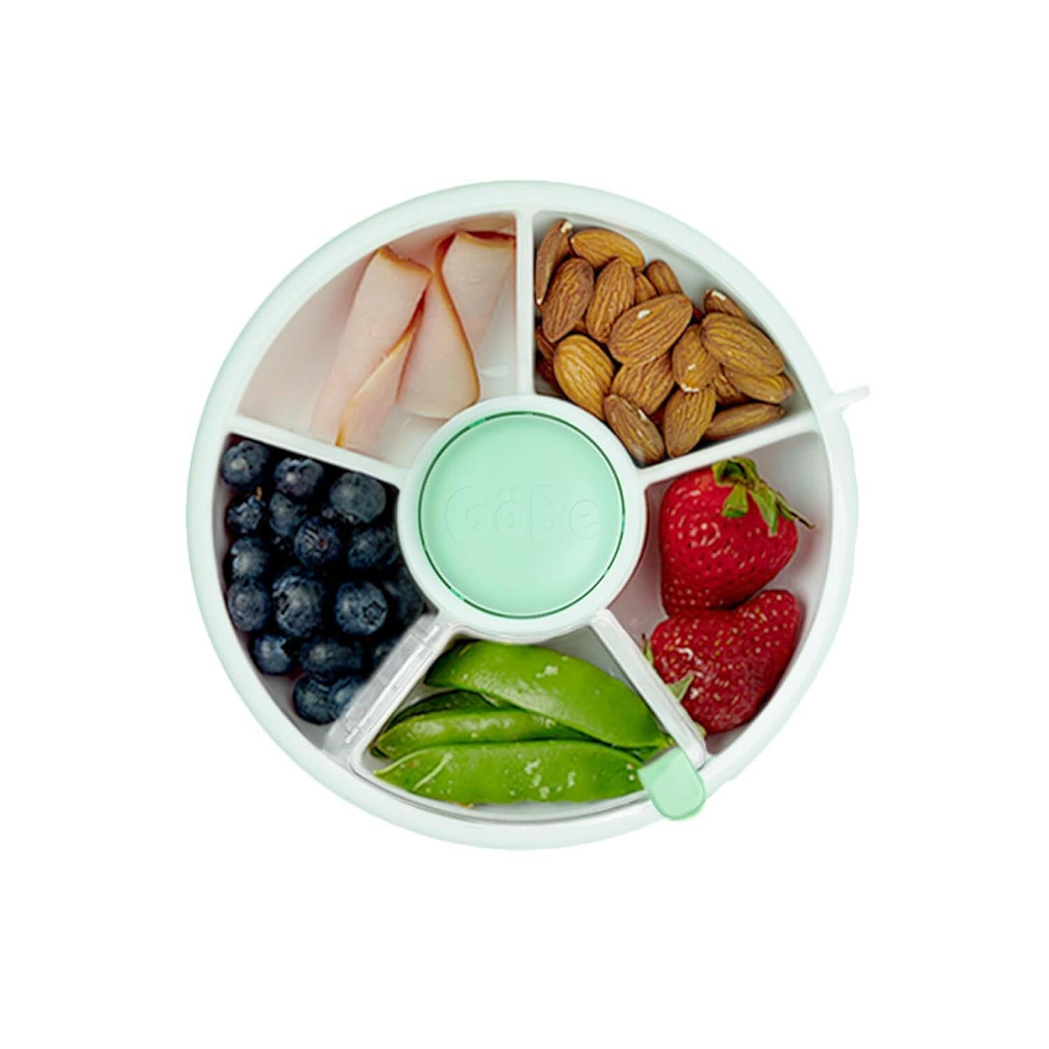 Gobe Snack Spinner with 5 Compartment Dispenser & Sliding Door