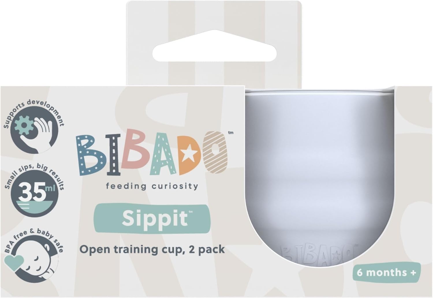 Bibado Sippit Silicone Baby Cup - Pack of 2