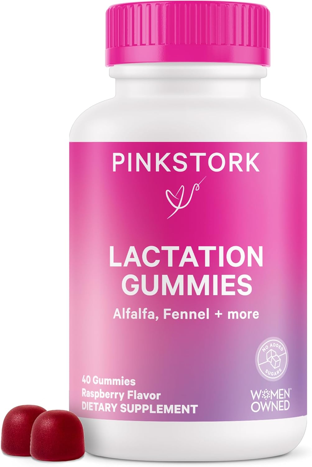 Pink Stork Lactation Supplement Gummies, 40pcs