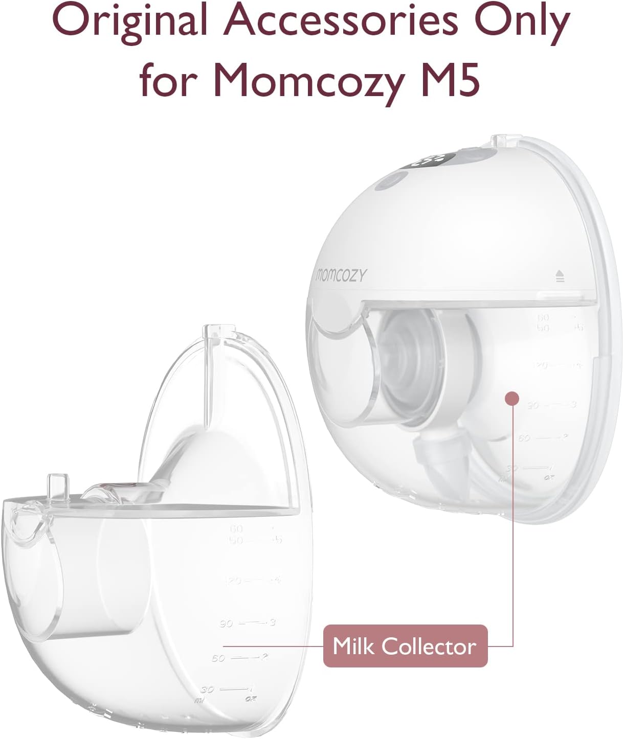 Momcozy Milk Collector Only Compatible with Momcozy M5.