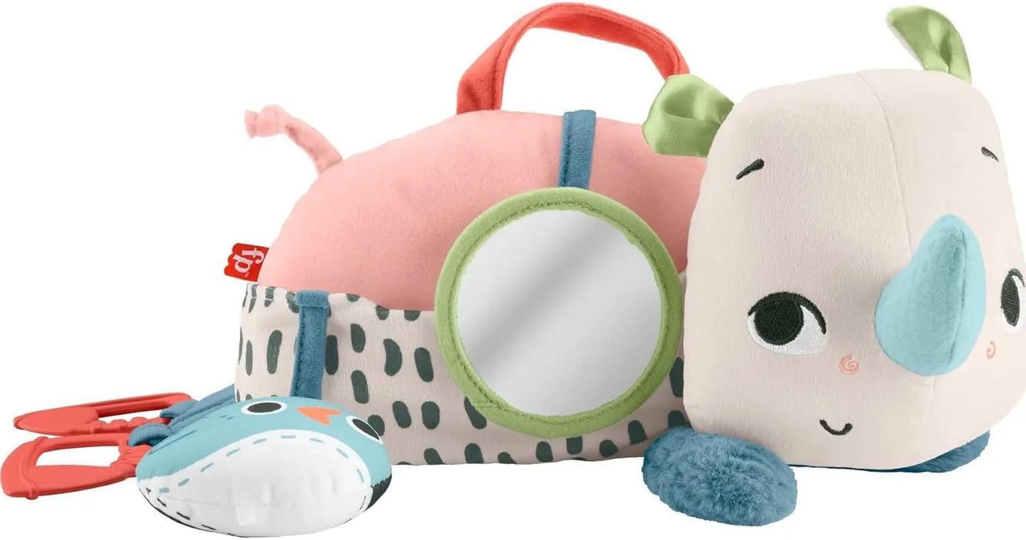 Fisher Price Newborn Toy Planet Friends Tummy Time Roaming Rhino Plush