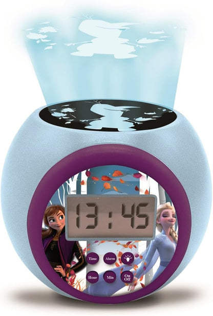 LEXiBOOK Disney Frozen 2 Projector Alarm Clock with Snooze Function