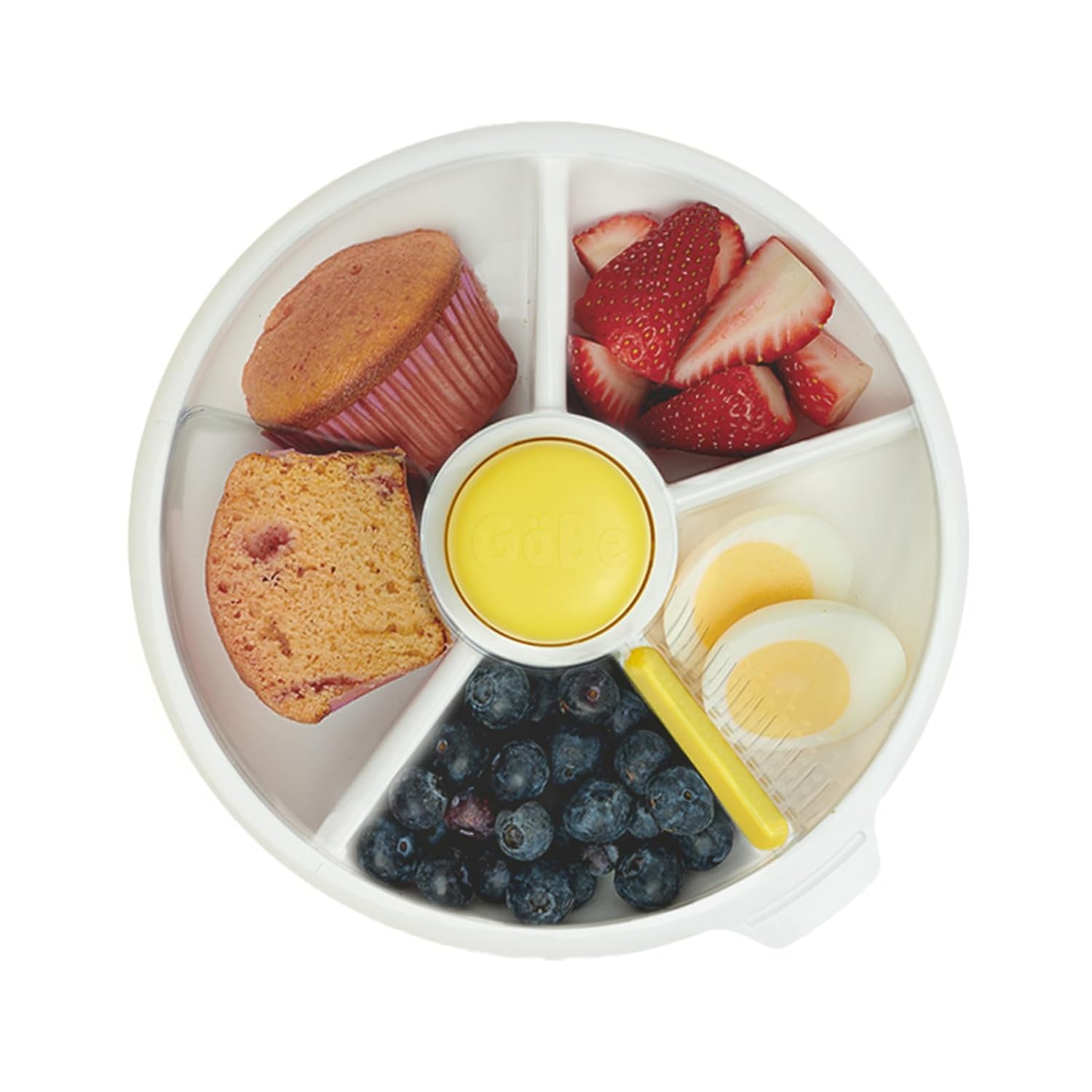 GoBe Snack Spinner With 4 Compartment Dispenser & Sliding Door (Large)