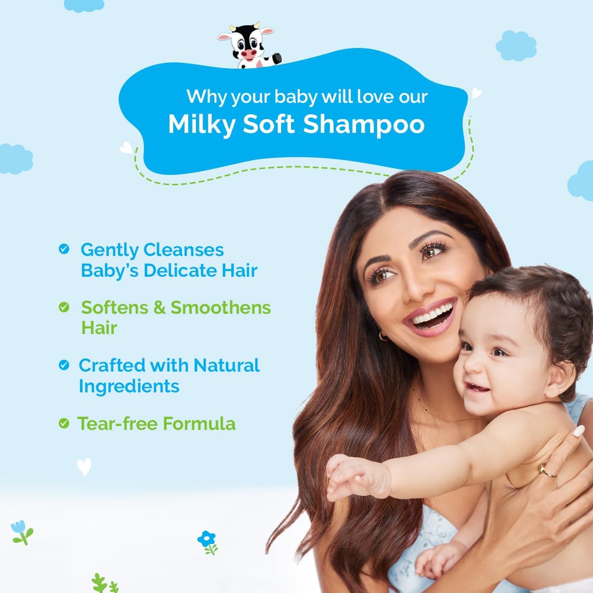 Mamaearth Milky Soft Shampoo For Babies (400ml)
