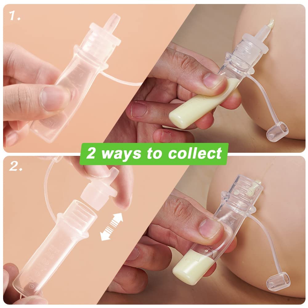 Haakaa Silicone Colostrum Collector Set, Pre-Sterilized (4ml, 2pcs)