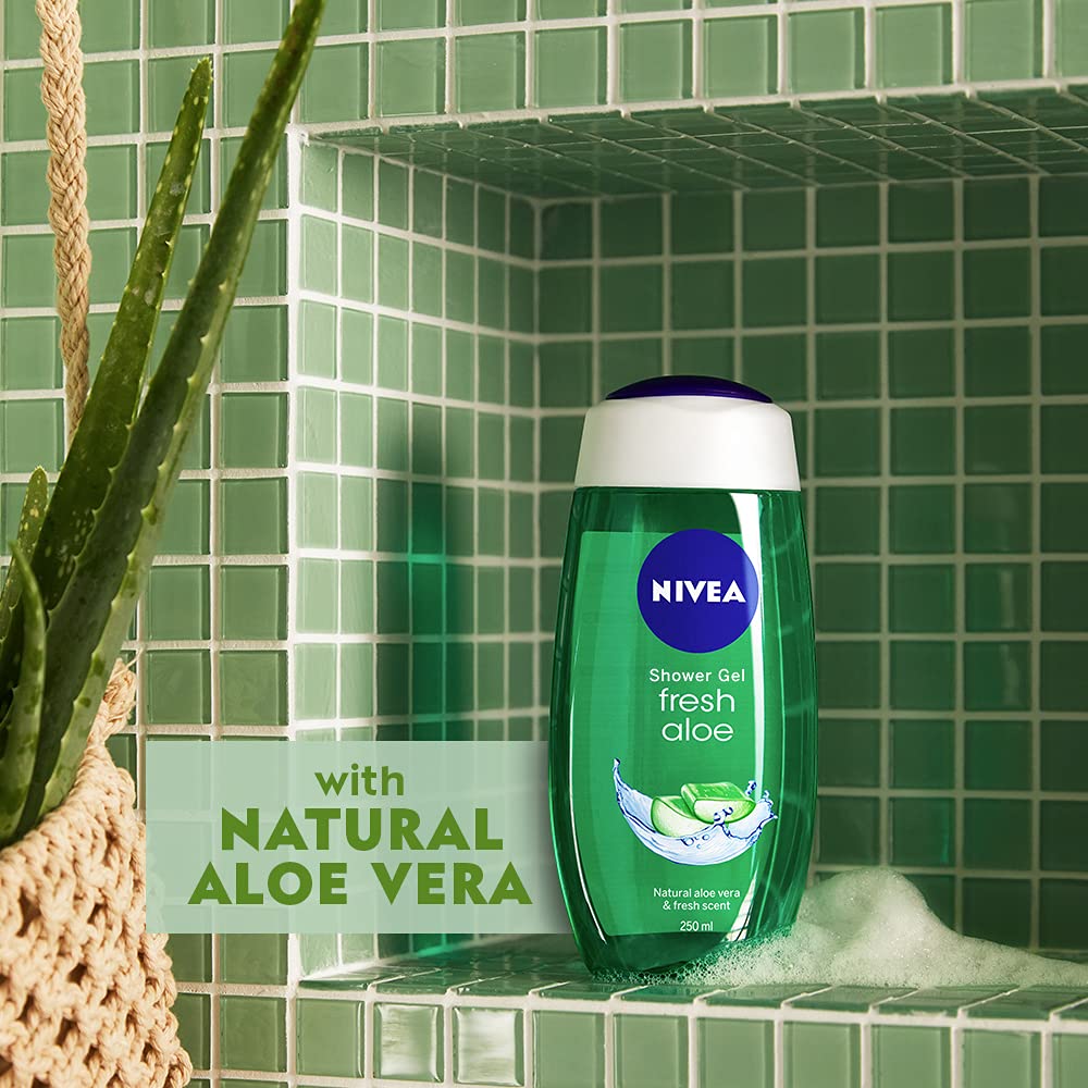 جل استحمام نيفيا بالصبار المنعش (250ml)