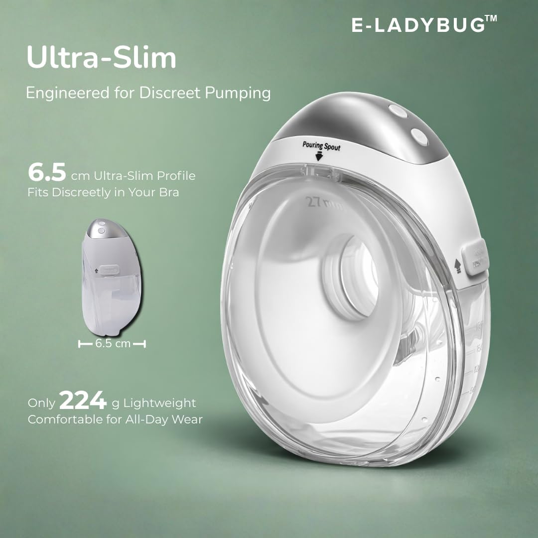 Haakaa E-Ladybug Wearable Electric Breast Pump Ultra Slim Hands Free Pump