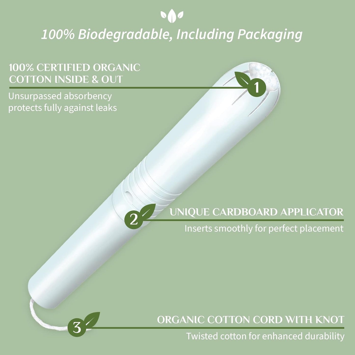 Organyc Cotton Applicator Regular (16 Pads)