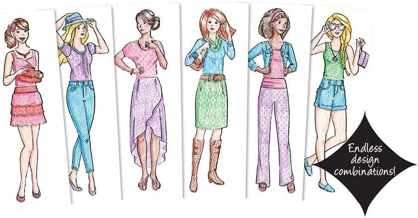 Fashion Plates Classic Styles Mix-and-Match Drawing Kit