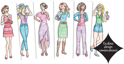 Fashion Plates Classic Styles Mix-and-Match Drawing Kit