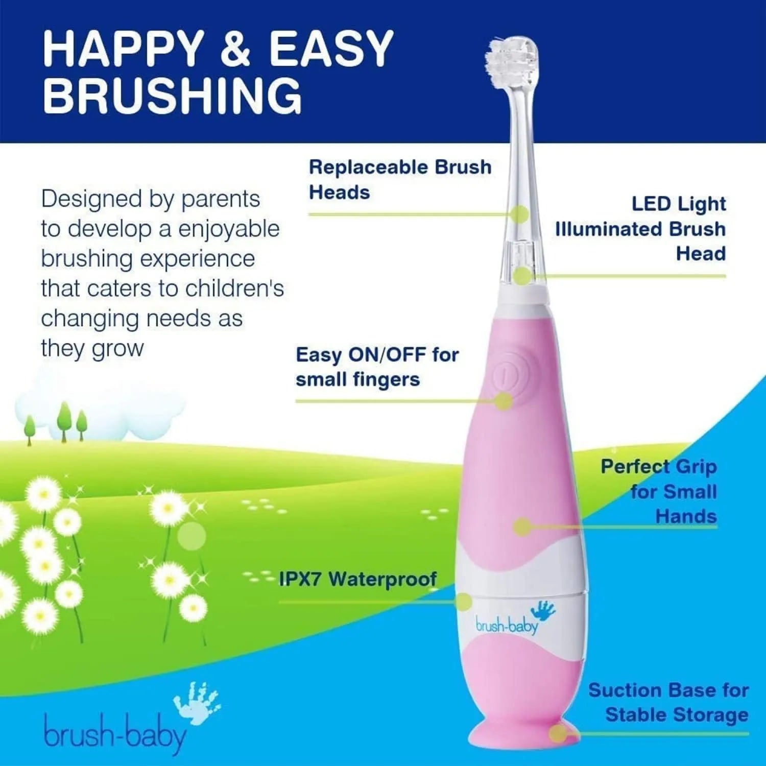 Brush-Baby Baby Sonic Electric Toothbrush (0-3 Years Old)