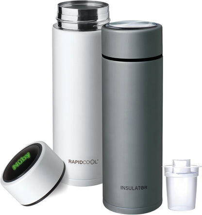 Nuby Rapid Cool Flasks (White) - Pack of 2