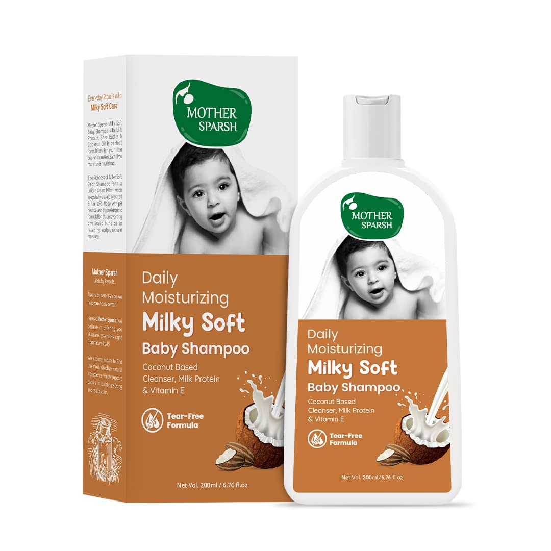 Mother Sparsh Daily Moisturizing Milky Soft Baby Shampoo (200ML)